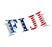 Fiji Fraternity American Flag Greek Letter Sticker 2.5" Tall FIJI Fraternity American Flag Greek Letter Sticker - 2.5