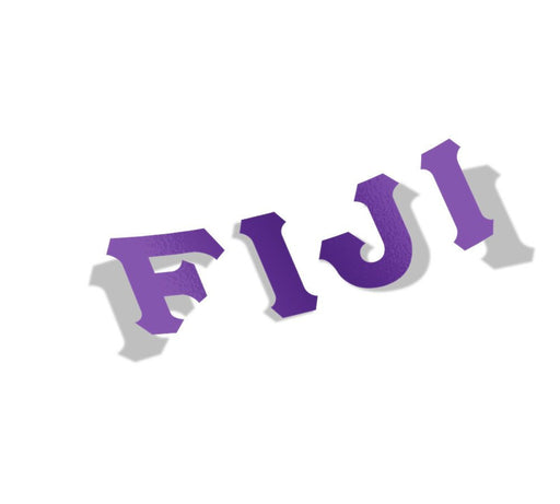 Phi Gamma Delta FIJI Fraternity Big Greek Letter Window Sticker Decal