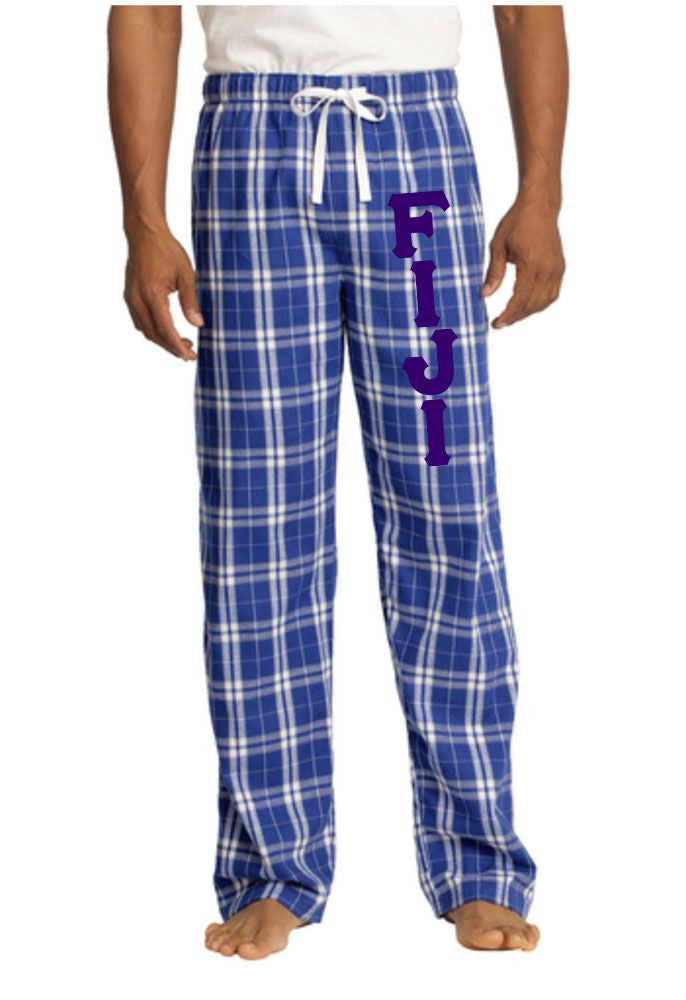 Fiji Flannel Plaid Pant Pj's FIJI Fraternity - Phi Gamma Delta Flannel Plaid Pant - PJ's