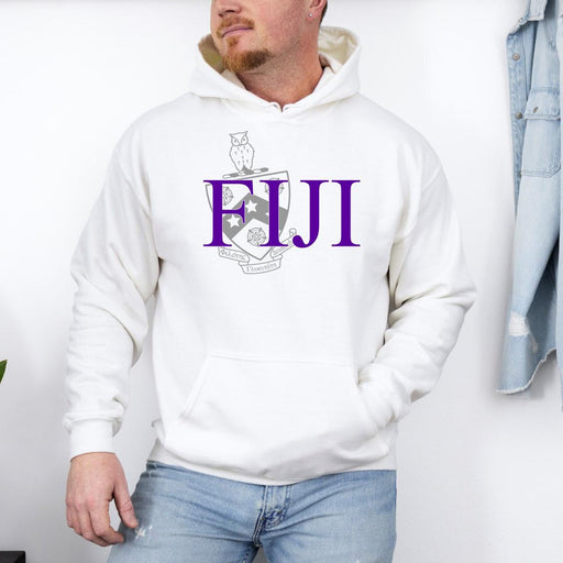Phi Gamma Delta FIJI Fraternity - Phi Gamma Delta Crest World Famous Hooded Sweatshirt