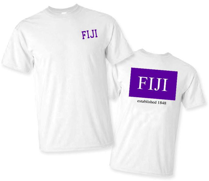 Greekgear Fiji Fraternity Phi Gamma Delta Flag T Shirts FIJI Fraternity - Phi Gamma Delta Flag T-shirts