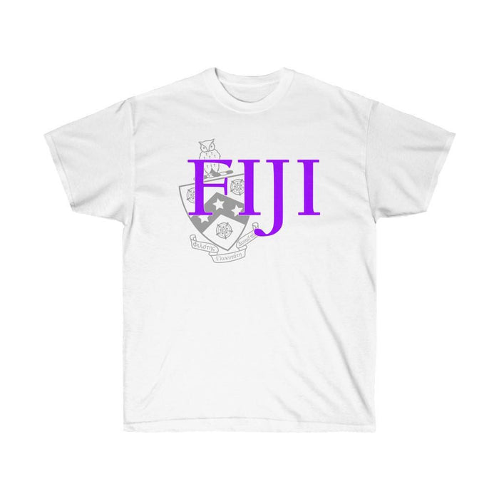 Printify Fiji Fraternity Phi Gamma Delta Greek Crest Cotton Tee FIJI Fraternity - Phi Gamma Delta Greek Crest Cotton Tee