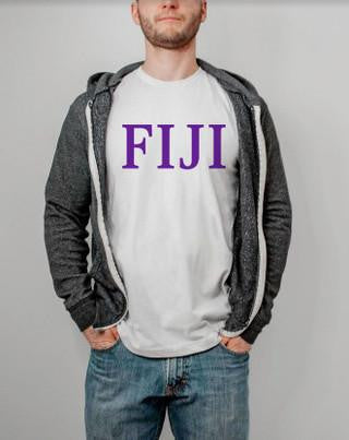 Phi Gamma Delta FIJI Fraternity - Phi Gamma Delta LETTERED TEE - $24.95