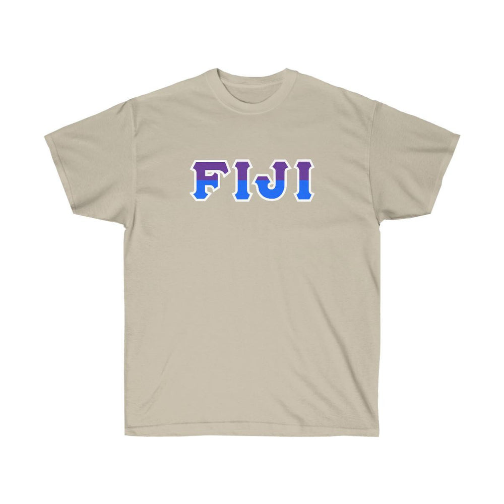 Printify Fiji Fraternity Phi Gamma Delta Two Toned Greek Lettered T Shirts FIJI Fraternity - Phi Gamma Delta Two Toned Greek Lettered T-shirts