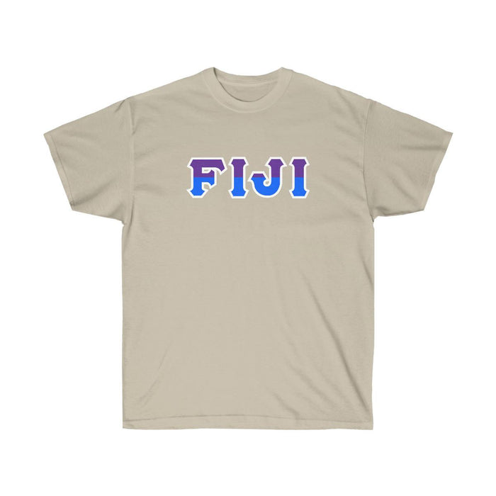 Printify Fiji Fraternity Phi Gamma Delta Two Toned Greek Lettered T Shirts FIJI Fraternity - Phi Gamma Delta Two Toned Greek Lettered T-shirts