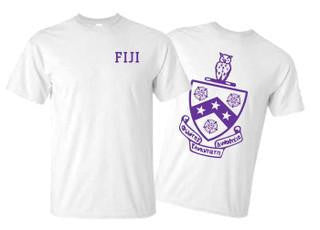 Greekgear Fiji Fraternity Phi Gamma Delta World Famous Crest Tee FIJI Fraternity - Phi Gamma Delta World Famous Crest Tee
