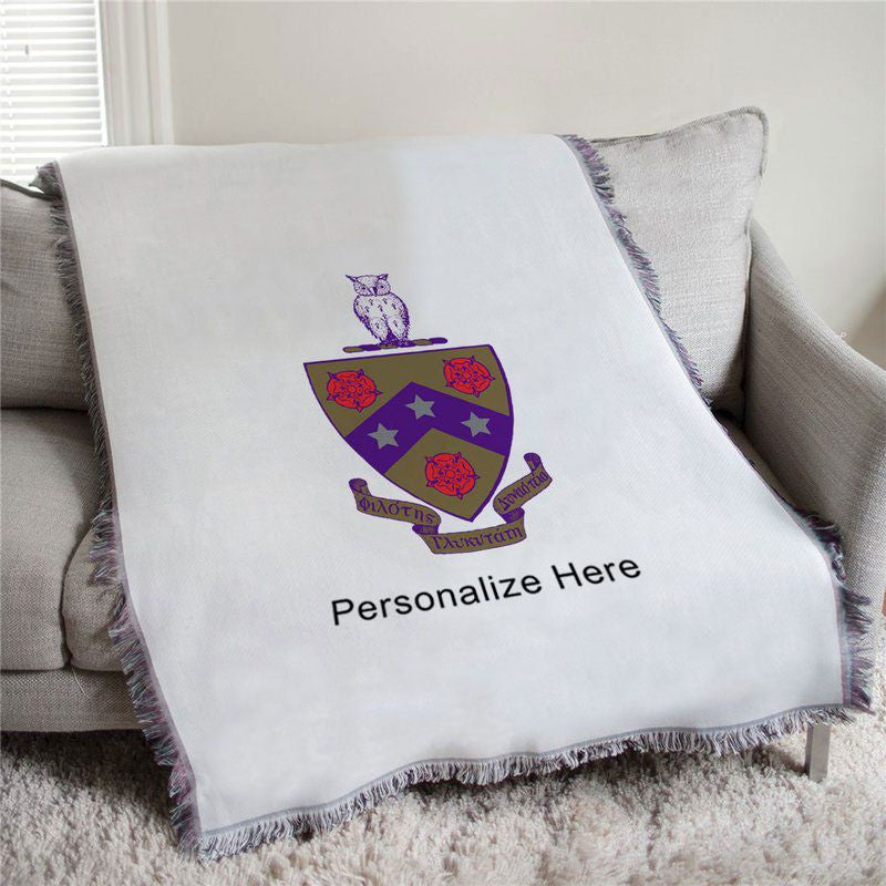 Fiji Full Color Crest Afghan Blanket Throw FIJI Fraternity - Phi Gamma Delta Full Color Crest Afghan Blanket Throw