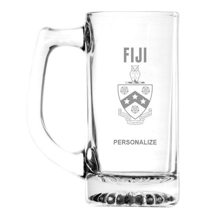 Fiji Fraternity Glass Engraved Mug FIJI Fraternity  Glass Engraved Mug