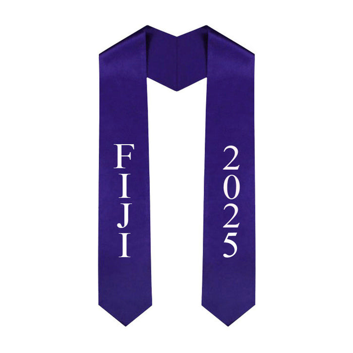 Fiji Fraternity Phi Gamma Delta Greek Lettered Graduation Sash Stole With Year Best Value FIJI Fraternity - Phi Gamma Delta Greek Lettered Graduation Sash Stole With Year - Best Value