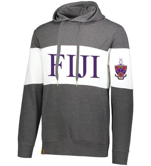 Phi Gamma Delta FIJI Fraternity - Phi Gamma Delta Ivy League Hoodie W Crest On Left Sleeve