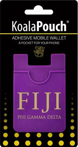 Fiji Koala Pouch Phone Wallet FIJI Fraternity - Phi Gamma Delta Koala Pouch Phone Wallet