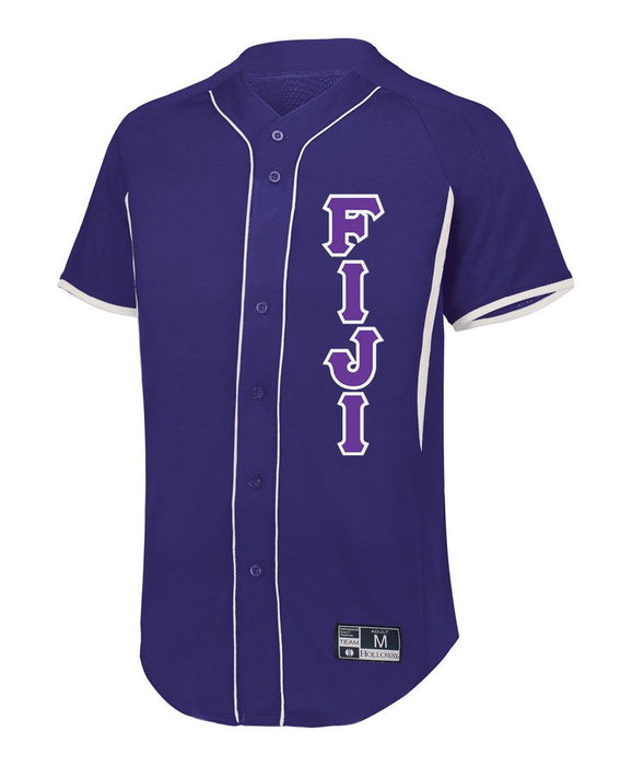Fiji Lettered Baseball Jersey FIJI Fraternity - Phi Gamma Delta Lettered Baseball Jersey