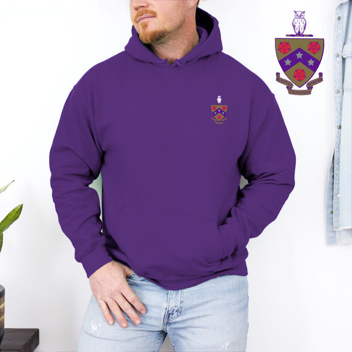 Discount Fiji Fraternity Crest Shield Emblem Hooded Sweatshirt DISCOUNT-FIJI Fraternity Crest - Shield Emblem Hooded Sweatshirt