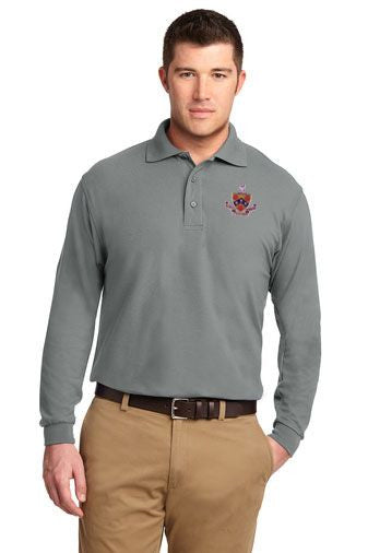 Phi Gamma Delta DISCOUNT-FIJI Fraternity Emblem Long Sleeve Polo