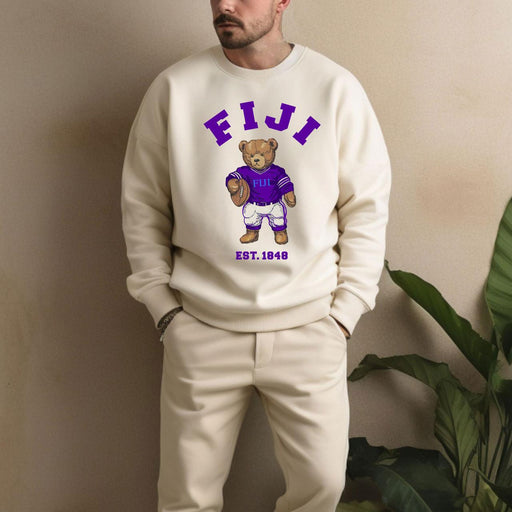 Phi Gamma Delta FIJI Teddy Bear Crewneck Sweatshirt