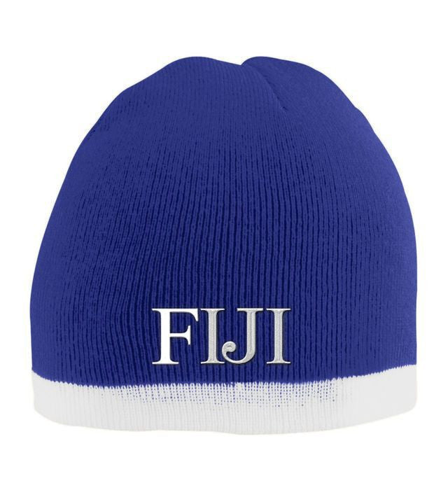 Fiji Two Tone Knit Beanie FIJI Fraternity - Phi Gamma Delta Two Tone Knit Beanie