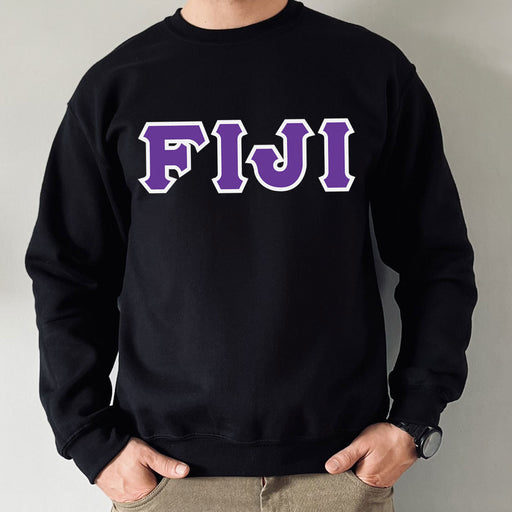 Phi Gamma Delta FIJI Fraternity Custom Twill Crewneck Sweatshirt