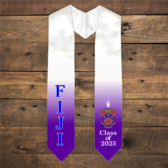 Fiji Fraternity Phi Gamma Delta Extra Fancy Greek Class Of Graduation Stole FIJI Fraternity - Phi Gamma Delta Extra Fancy Greek Class Of  Graduation Stole