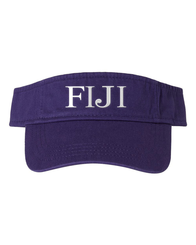 Fiji Fraternity Letter Visor FIJI Fraternity Letter Visor