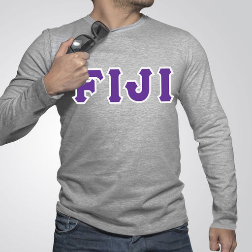 Phi Gamma Delta FIJI Fraternity Custom Twill Long Sleeve T-Shirt