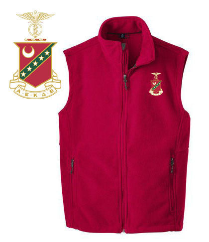 Kappa Sigma Fleece Crest Shield Vest Kappa Sigma Fleece Crest - Shield Vest