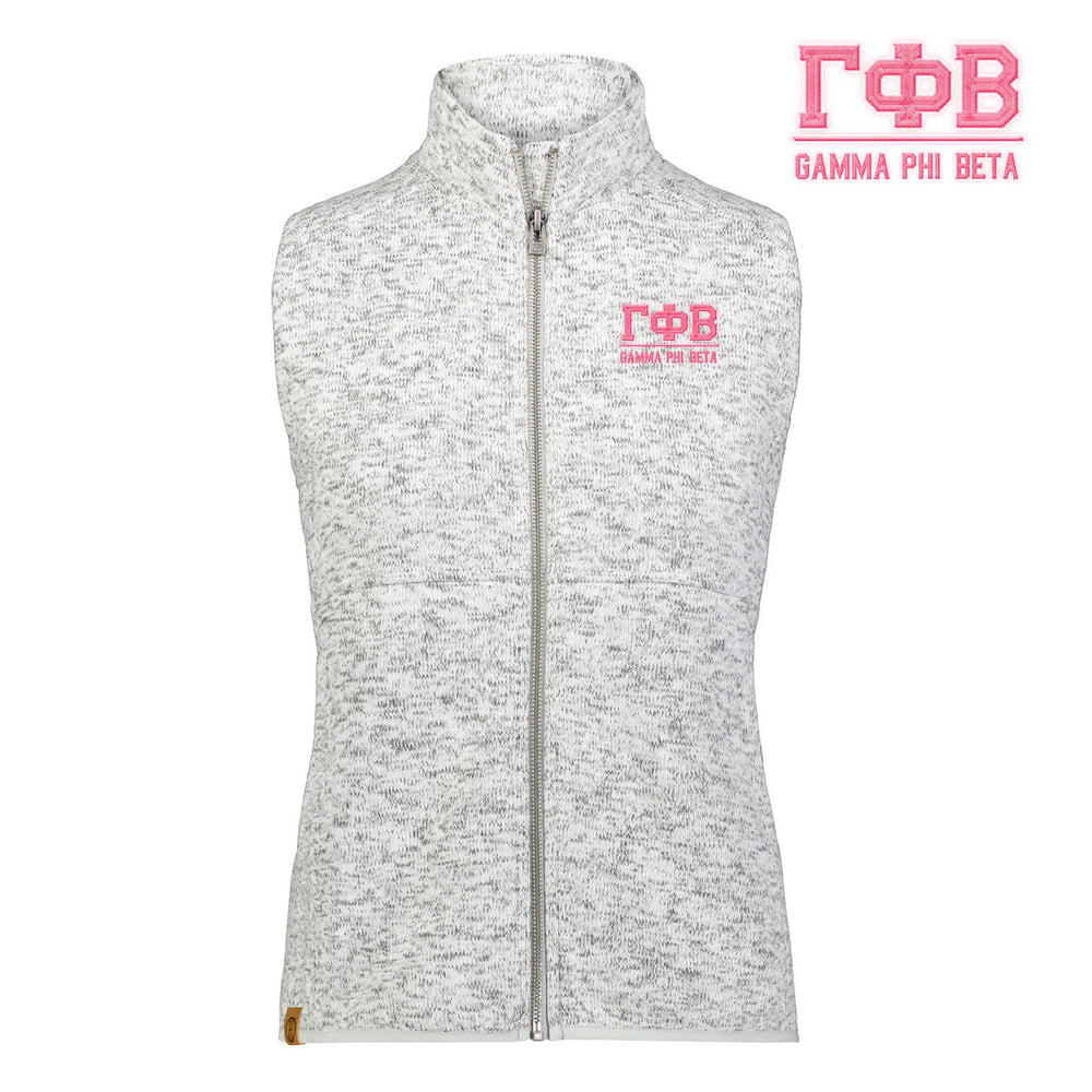 Gamma Phi Beta Alpine Sweater Fleece Vest Gamma Phi Beta Alpine Sweater Fleece Vest