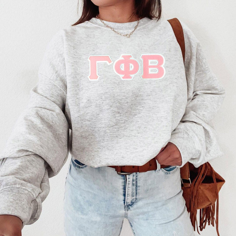 Gamma Phi Beta 2 Day Ship Twill Crewneck Sweatshirt Gamma Phi Beta - 2 Day Ship Twill Crewneck Sweatshirt