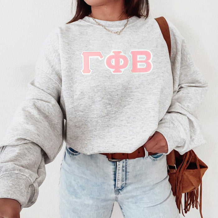 Gamma Phi Beta 2 Day Ship Twill Crewneck Sweatshirt Gamma Phi Beta - 2 Day Ship Twill Crewneck Sweatshirt