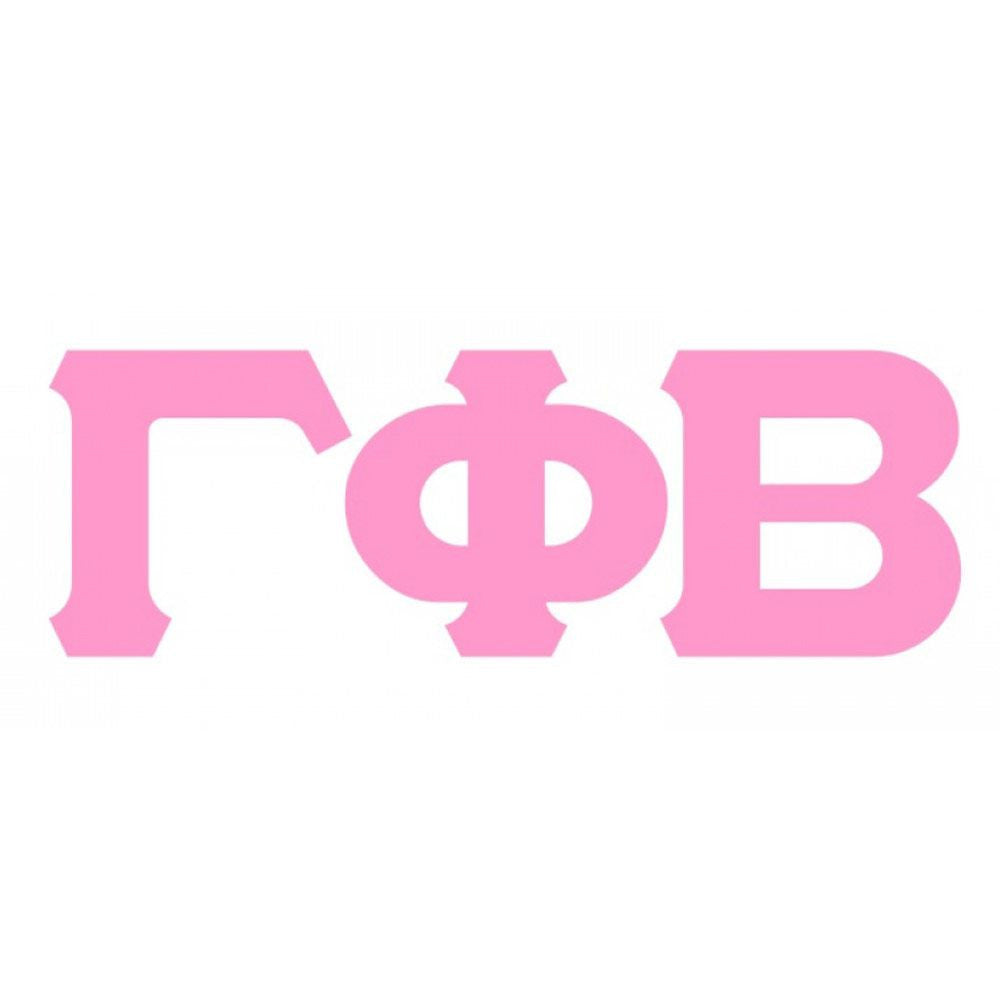 Gamma Phi Beta Big Greek Letter Window Sticker Decal Gamma Phi Beta Big Greek Letter Window Sticker Decal
