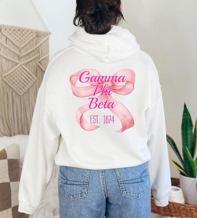 Gamma Phi Beta Bows Established Hoodie Gamma Phi Beta Bows Established Hoodie