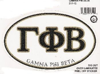 Gamma Phi Beta Euro Style Sticker Gamma Phi Beta Euro Style Sticker