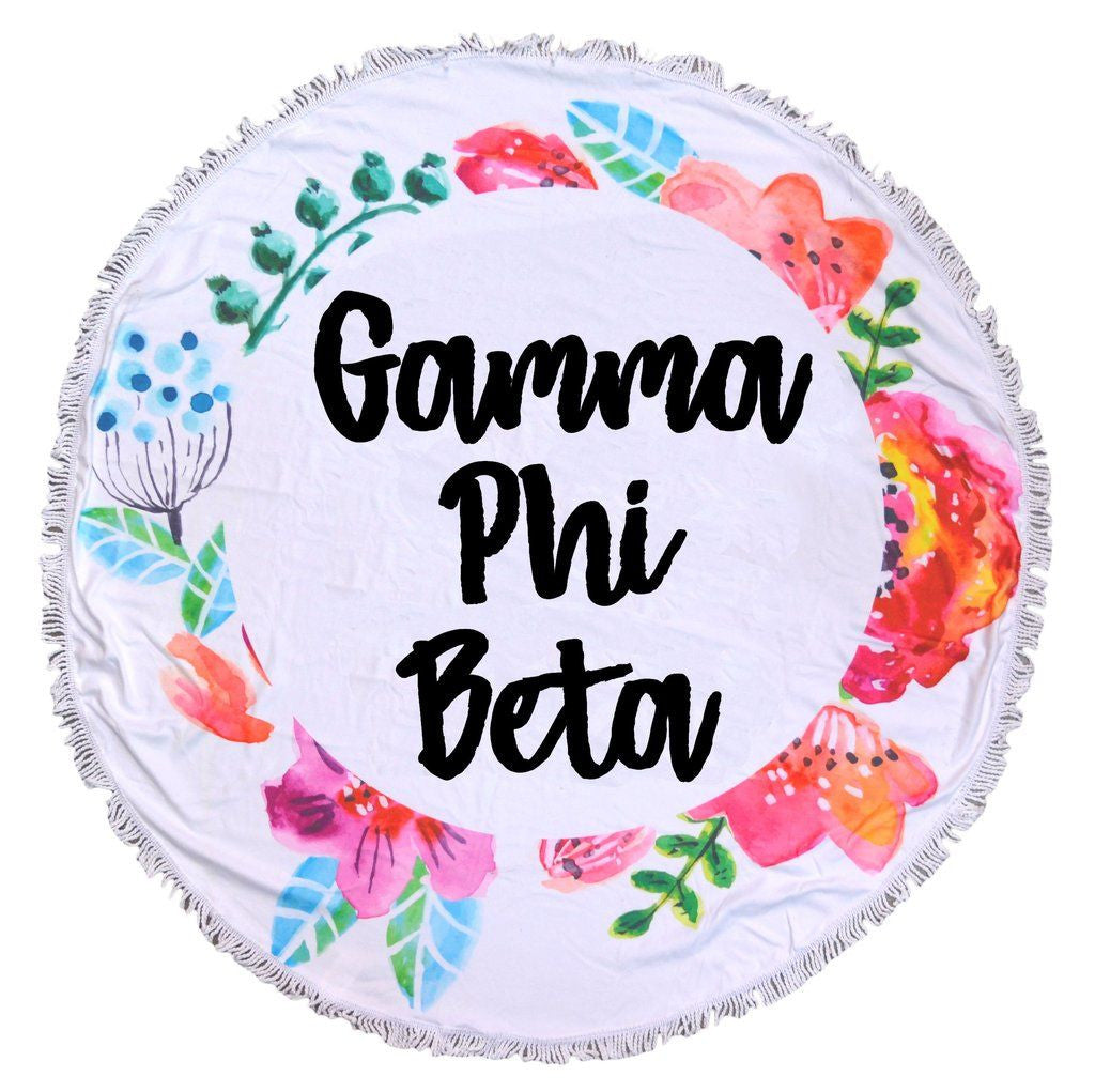 Gamma Phi Beta Fringe Towel Blanket Gamma Phi Beta Fringe Towel Blanket