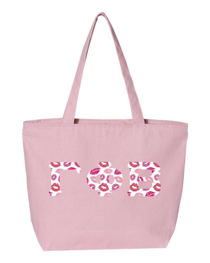 Gamma Phi Beta Greek Letter Zipper Tote Gamma Phi Beta Greek Letter Zipper Tote