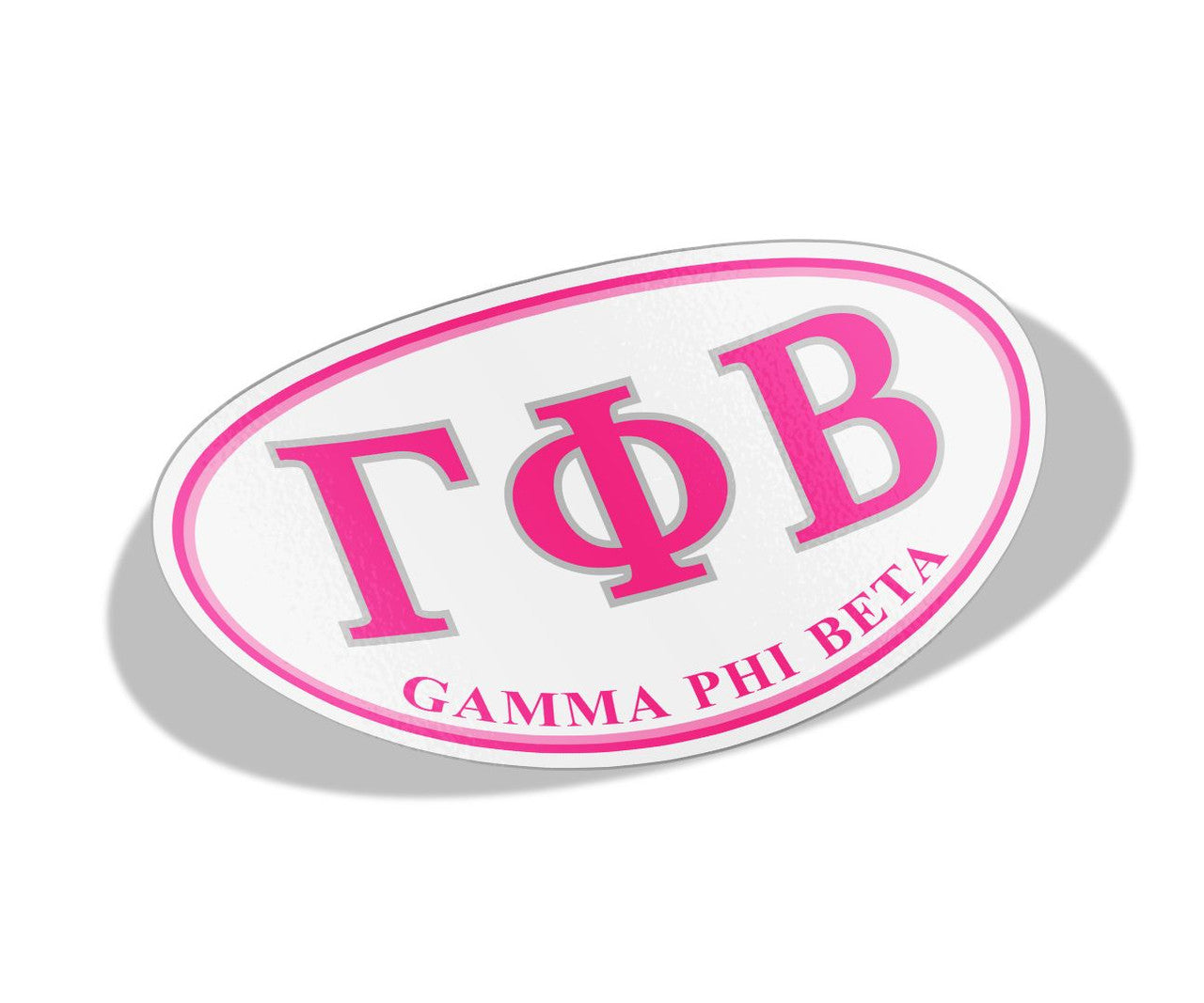 Gamma Phi Beta Greek Letter Oval Decal Gamma Phi Beta Greek Letter Oval Decal