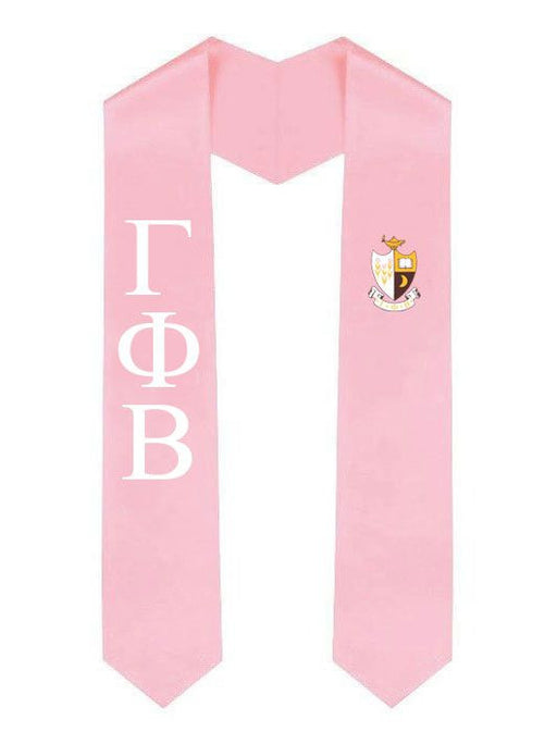 Gamma Phi Beta Gamma Phi Beta Greek Lettered Graduation Sash Stole With Crest