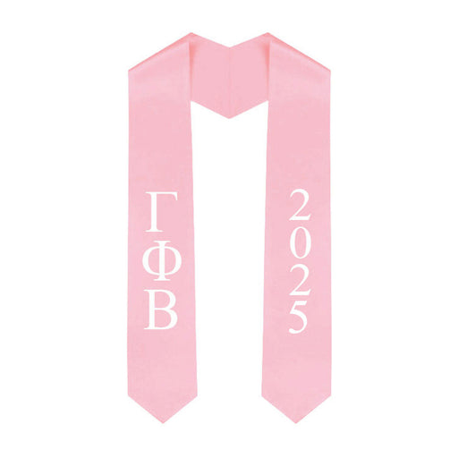 Gamma Phi Beta Gamma Phi Beta Greek Lettered Graduation Sash Stole With Year - Best Value