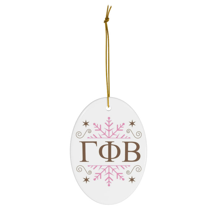 Gamma Phi Beta Holiday Color Snowflake Christmas Ornaments Gamma Phi Beta Holiday Color Snowflake Christmas Ornaments