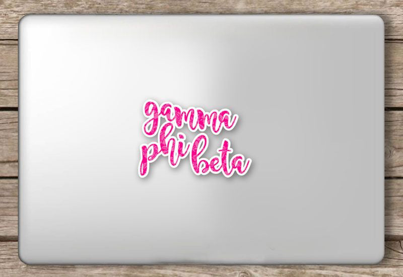 Gamma Phi Beta Script Sticker Gamma Phi Beta Script Sticker