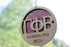 Gamma Phi Beta Laser Carved Greek Letter Ornament 3" Round Gamma Phi Beta Laser Carved Greek Letter Ornament - 3