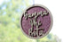 Gamma Phi Beta Laser Carved Script Ornament 3" Round Gamma Phi Beta Laser Carved Script Ornament - 3