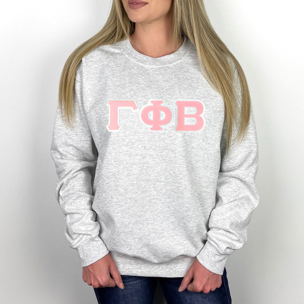 Gamma Phi Beta Lettered Crewneck Gamma Phi Beta Lettered Crewneck