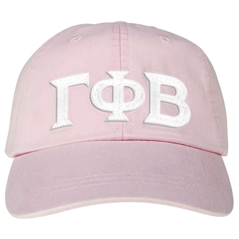 Gamma Phi Beta Lettered Premium Pastel Hat Gamma Phi Beta Lettered Premium Pastel Hat