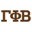 Gamma Phi Beta Mascot Greek Letter Sticker 2.5" Tall Gamma Phi Beta Mascot Greek Letter Sticker - 2.5