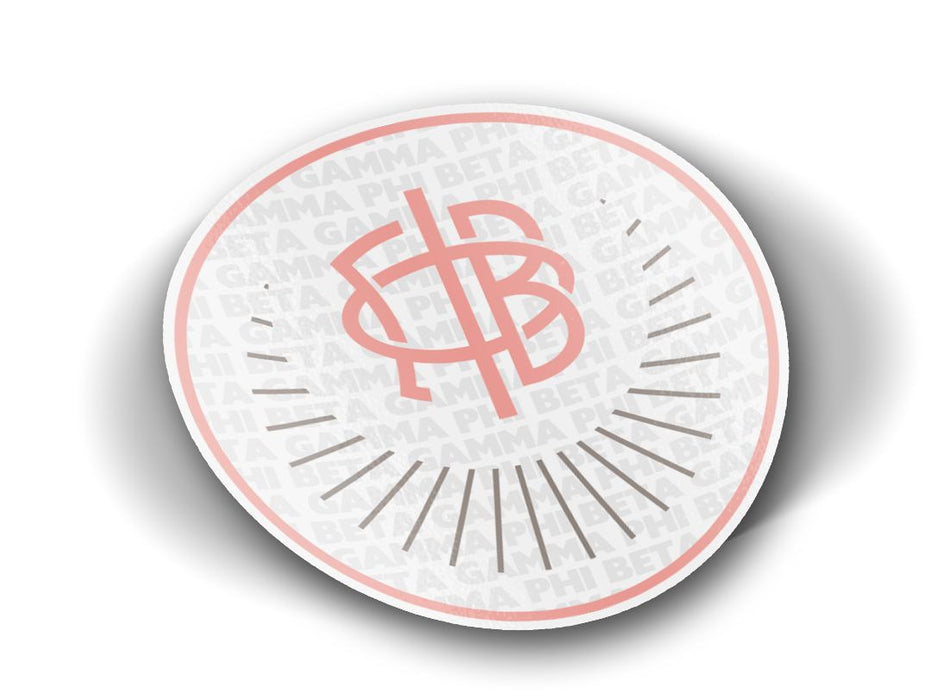 Gamma Phi Beta Mascot Round Decals Gamma Phi Beta Mascot Round Decals