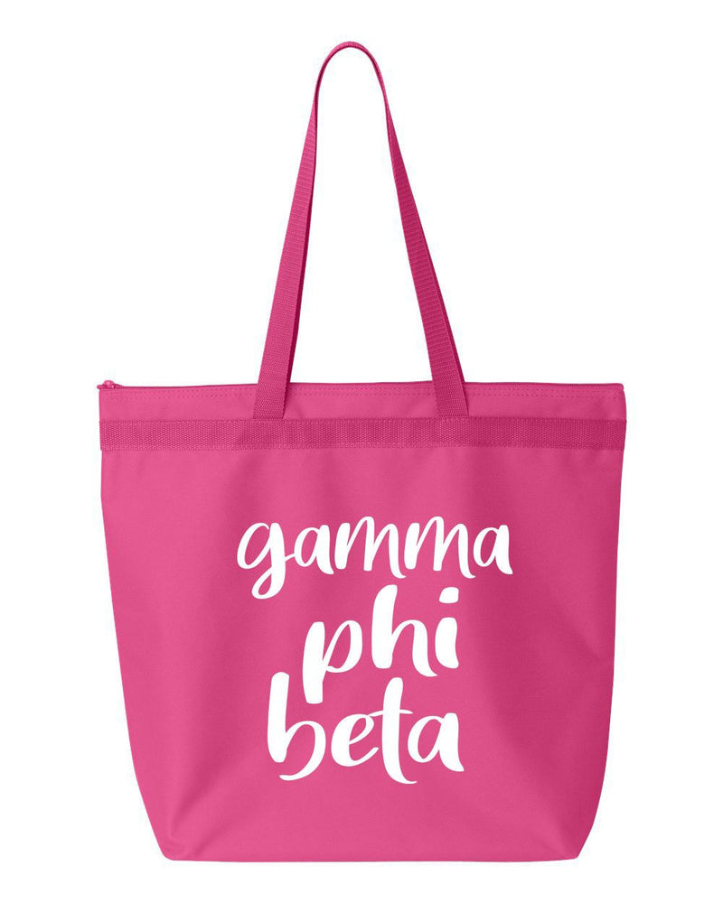 Gamma Phi Beta Script Tote Bag Gamma Phi Beta Script Tote Bag