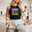 Printify Gamma Phi Beta Shagadelic Racer Tank Gamma Phi Beta Shagadelic Racer Tank