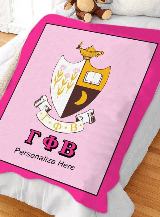Gamma Phi Beta Sherpa Lap Blanket Gamma Phi Beta Sherpa Lap Blanket