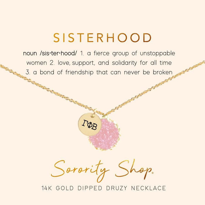 Gamma Phi Beta Sisterhood Druzy Necklace Gamma Phi Beta Sisterhood Druzy Necklace