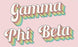 Gamma Phi Beta Sorority Retro Flag Gamma Phi Beta Sorority Retro Flag