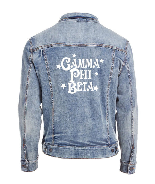 Gamma Phi Beta Star Struck Denim Jacket Gamma Phi Beta Star Struck Denim Jacket